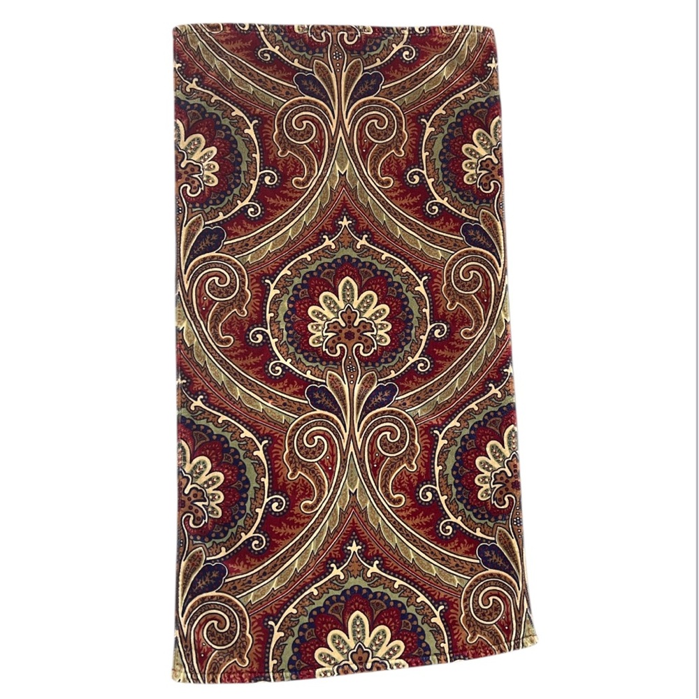Vintage Lauren Ralph Lauren Paisley Medallion Cotton Bath Towel 51x27
